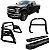 Kit Quebra Mato Estribo Plataforma Santo Antônio H3 F250 C Duplo Preto - Imagem 1