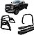 Kit Quebra Mato Estribo Plataforma Santo Antônio H3 F250 C Duplo Preto - Imagem 1