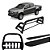 Kit Quebra Mato Estribo Chapa Santo Antônio S10 12/20 Preto - Imagem 1