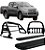 Kit Quebra Mato Estribo Santo Antônio Duplo 020 L200 Preto - Imagem 1