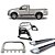 Kit Quebra Mato Santo Antônio H3 Estribo Personalizado S-10 12/20 CS Cromado - Imagem 1