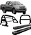 Kit Quebra Mato Estribo Santo Antônio Duplo 020 L200 Preto - Imagem 1
