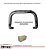 Kit Quebra Mato Santo Antônio H3 Estribo Personalizado S10 94/2011 Cromado - Imagem 4