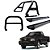 Kit Quebra Mato Santo Antônio Duplo Estribo Personalizado S-10 94/2011 Preto - Imagem 1