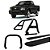 KIT Quebra Mato Santo Antônio Estribo Personalizado S10 94/2011 Preto - Imagem 1