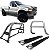 Kit Quebra Mato Estribo Santo Antônio F250 C/Simples Prata - Imagem 1