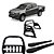 Kit Quebra Mato Santo Antônio H3 Estribo Quadrado S10 94/2011 C/D Preto - Imagem 1