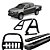 Kit Quebra Mato Estribo Plataforma Santo Antônio S10 12/20 Preto - Imagem 1