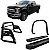 Kit Quebra Mato Estribo Plataforma Santo Antônio H3 F250 C Duplo Preto - Imagem 1