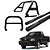 Kit Quebra Mato Santo Antônio Duplo Estribo Oval S-10 94/2011 Preto - Imagem 1