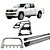 Kit Quebra Mato Estribo Plataforma Santo Antônio H2 Amarok CD Cromado - Imagem 1