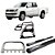 Kit Quebra Mato Estribo Oval Santo Antônio H2 Amarok CD Cromado - Imagem 1
