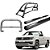Kit Quebra Mato Estribo Oval Santo Antônio Duplo/Amarok CS Cromado - Imagem 1
