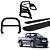 Kit Quebra Mato Estribo Chapa Santo Antônio H3/Amarok CS Preto - Imagem 1