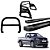 Kit Quebra Mato Estribo Alumínio Santo Antônio H3/Amarok CS Preto - Imagem 1