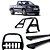 Kit Quebra Mato Estribo Preto Fosco Santo Antônio Duplo/Amarok CS Preto - Imagem 1
