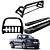 Kit Quebra Mato Estribo Plataforma Santo Antônio H2/Amarok CS Preto - Imagem 1