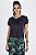 T-Shirt Fitness Feminina Preta Cropped UltraCool Fit Epulari - Imagem 1