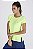T-Shirt Fitness Feminina Abertura Lateral Amarelo Neon Epulari - Imagem 1