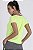 T-Shirt Fitness Feminina Cropped Amarelo Neon Epulari - Imagem 3