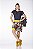 Saia Shorts Estampada Com Amarelo Mostarda UV+50 Epulari - Imagem 1