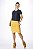 Saia Shorts Mostarda Moda Fitness Evangélica UV+50 Anti Celulite Epulari - Imagem 1