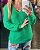 Blusa Tricot Decote V Verde - Imagem 1