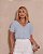 Blusa Decote V Com Renda No Decote e Punhos Doce Flor - Imagem 7