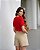 Blusa Decote V Com Renda No Decote e Punhos Doce Flor - Imagem 5