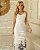 Vestido Midi Com Entremeios e Bordado Na Saia - Imagem 7