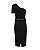 Vestido Midi Alfaiataria Um Ombro Com Cinto - Imagem 4