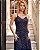 Vestido Midi Em Crepe Poá Com Detalhes De Renda Donna Ritz - Imagem 2