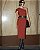 Vestido Midi Twill Com Um Ombro Karmani - Imagem 7