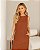 Vestido Midi Em Linho Com Fendas Doce Flor - Imagem 3