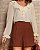 Short Com Pregas e Bolsos Forrado Doce Flor - Imagem 6