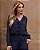 Blusa Decote V Com Jabots E Abotoamento Doce Flor - Imagem 6