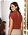 Blusa Gola Alta Com Detalhe De Prega Doce Flor - Imagem 9