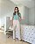 Blusa Gola Alta Com Pregas e Babados Doce Flor - Imagem 3