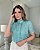 Blusa Gola Alta Com Pregas e Babados Doce Flor - Imagem 1