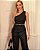 Top Alongado Franzido Couro Like Donna Ritz - Imagem 1