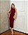 Vestido Midi Drapeado Com Fivela Dourada Donna Ritz - Imagem 7