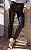 Calça Skinny Couro Fake E Malha King - Imagem 2