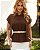Blusa Crepe Gola Lenço Donna Ritz - Imagem 2