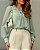 Blusa Chiffon Alto Relevo Amarração Gola Doce Flor - Imagem 2
