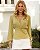 Blusa Manga Longa Transpasse Torcido Donna Ritz - Imagem 3