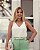 Regata Cropped Dupla Botões Donna Ritz - Imagem 1