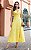 Vestido Midi Em Tricoline Decote V Com Renda - Imagem 1