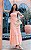 Vestido Alça Midi Linho Com Pregas Busto - Imagem 1
