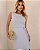Vestido Midi Com Fenda Lateral Manga Cavada - Imagem 3