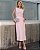 Vestido Midi Com Fenda Lateral Manga Cavada - Imagem 4